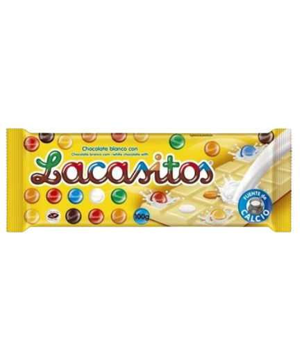 TABLETA LACASITOS CHOCOLATE BLANCO 100G