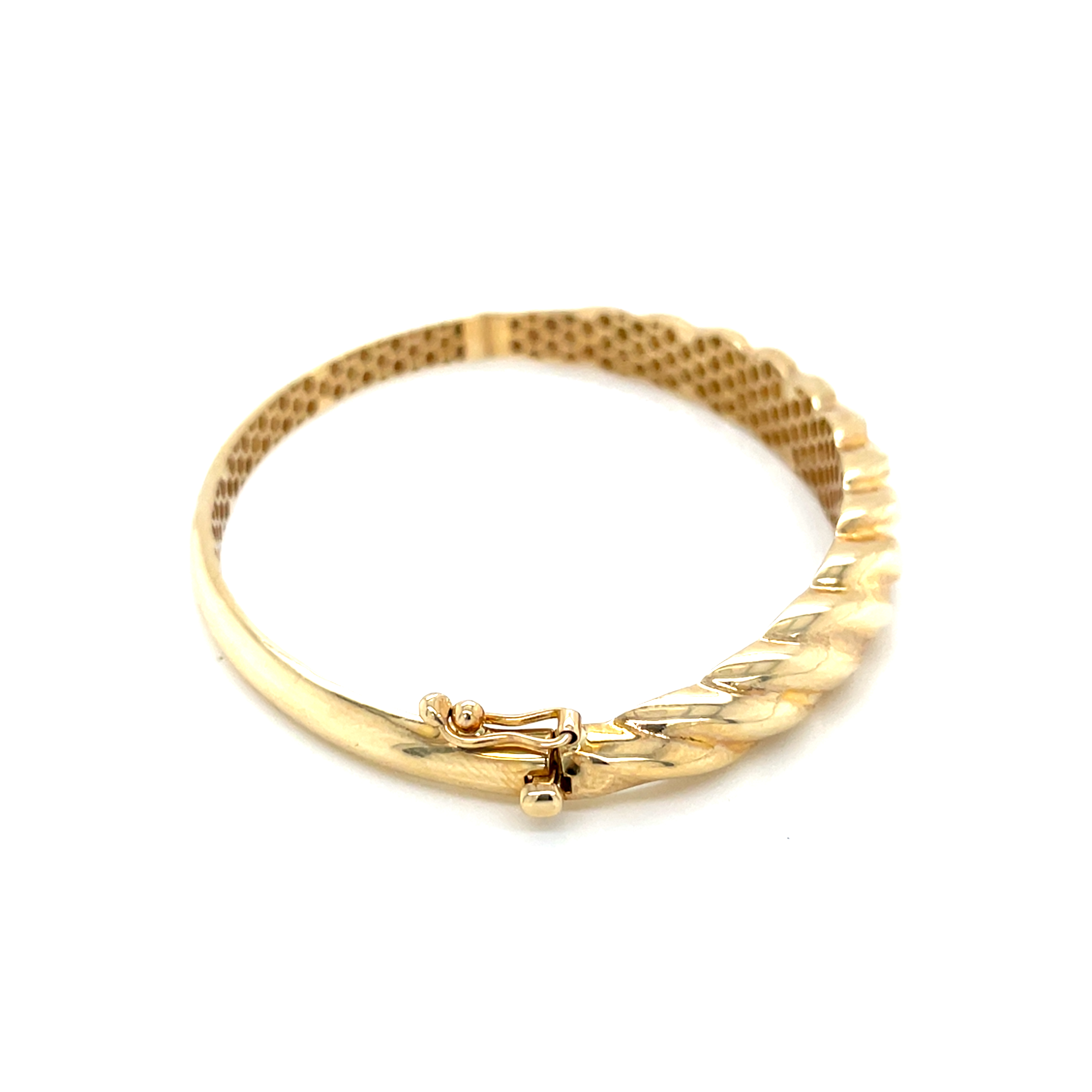 14kt Yellow Gold Women's Bangle with Box Clasp