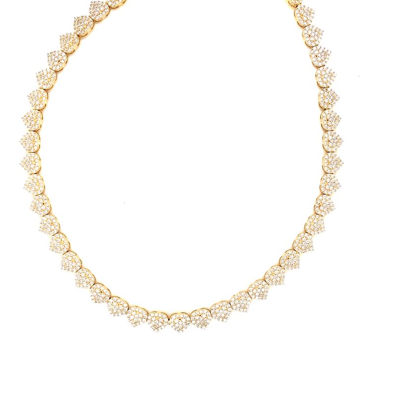 14kt Yellow Gold Women's Heart Necklace with Box Clasp
