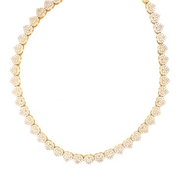 14kt Yellow Gold Women's Heart Necklace with Box Clasp
