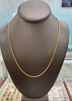 Cuban Link Chain. 14 Kt-22”