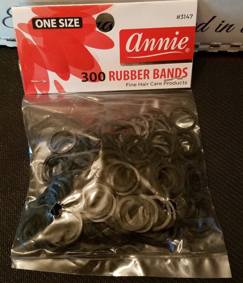 Annie Black Rubberbands 300 ct