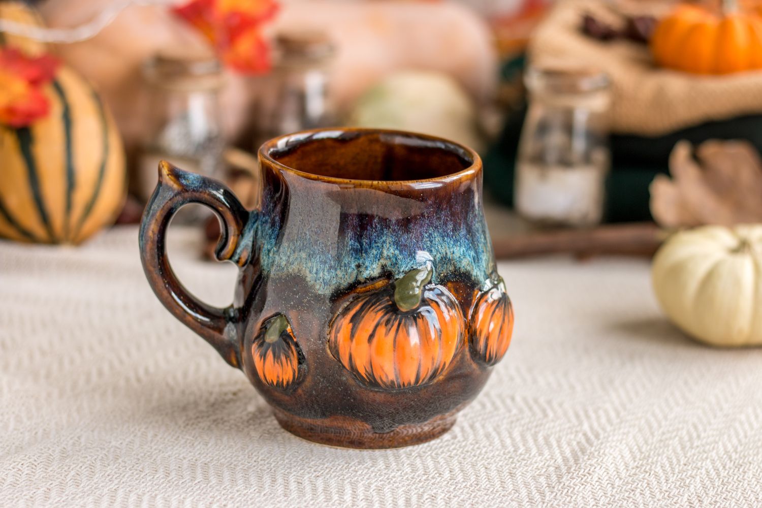 Pumpkin mug, Harvest mug