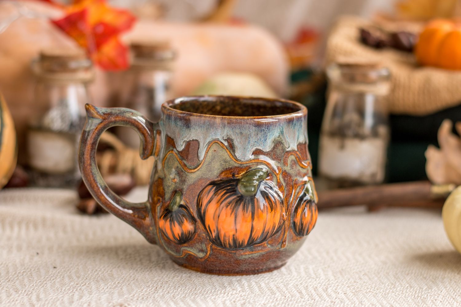 Pumpkin mug, Harvest mug