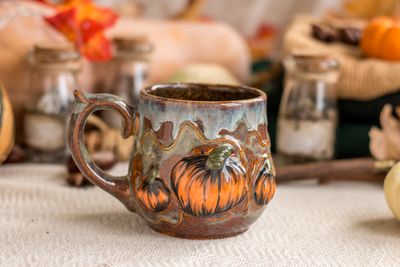 Pumpkin mug, Harvest mug