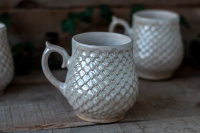Pearl Dragon, Ceramic Mug, Dragon scale mug, Handmade pottery