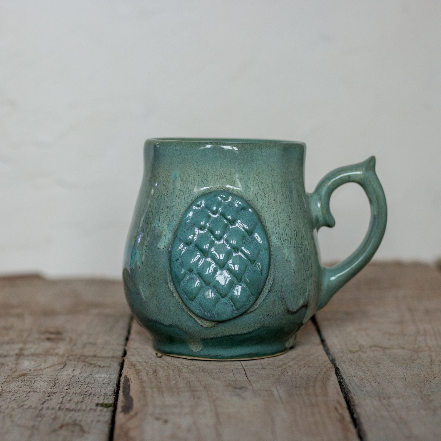 Dragon egg, Ceramic Mug, Dragon scale mug, Handmade pottery