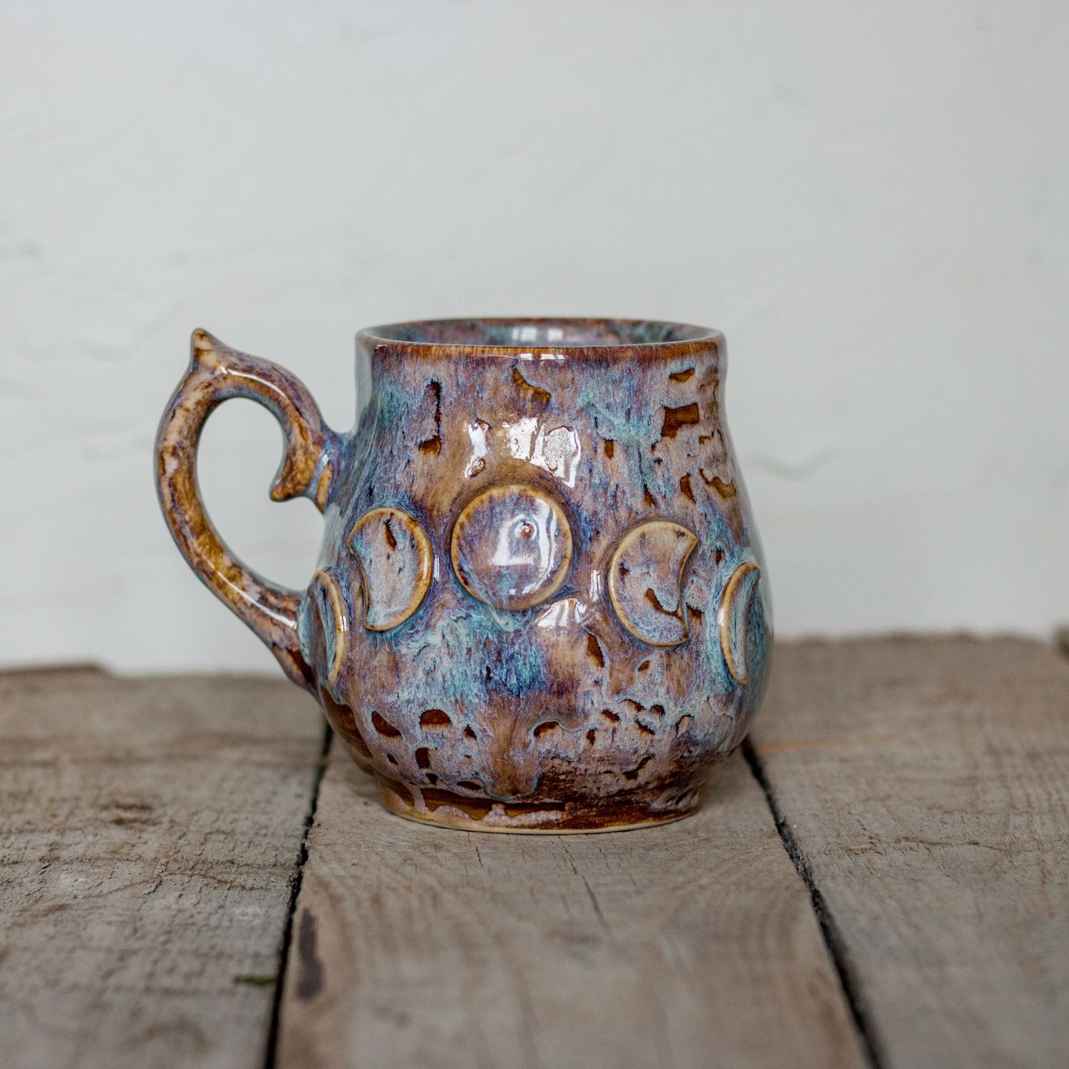 Moon mug, Ceramic Mug, Handmade pottery