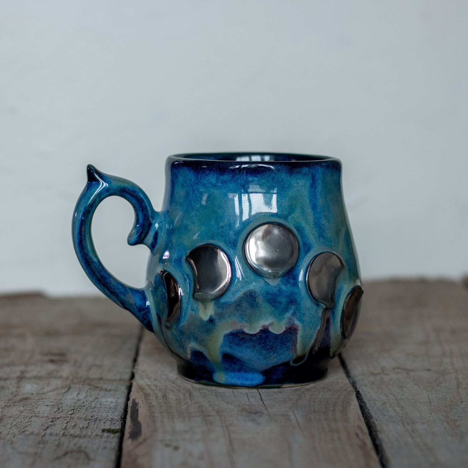 Moon mug, Ceramic Mug, Handmade pottery