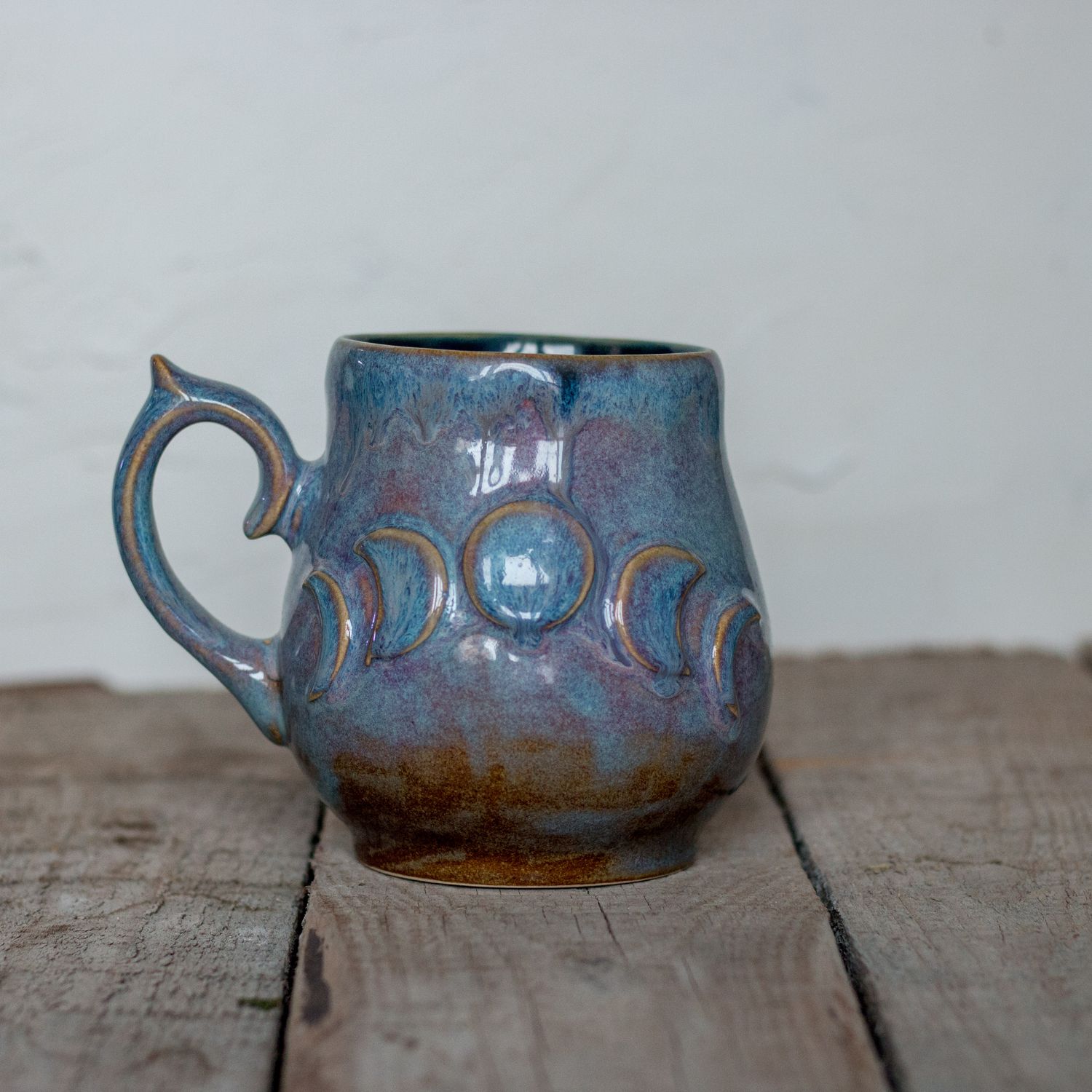 Moon mug, Ceramic Mug, Handmade pottery