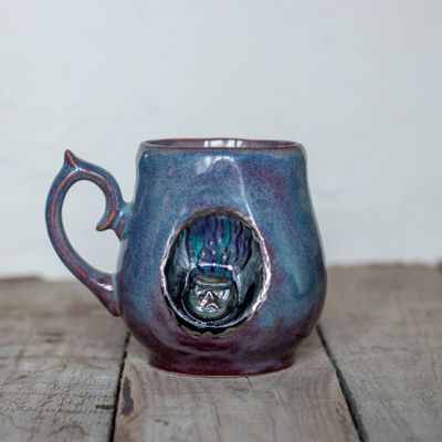 Strange Mug, Ceramic Mug, Handmade pottery