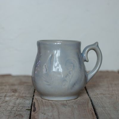 Fern Mug, Ceramic Mug, Handmade pottery