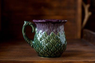 Thistle mug, Handmade pottery