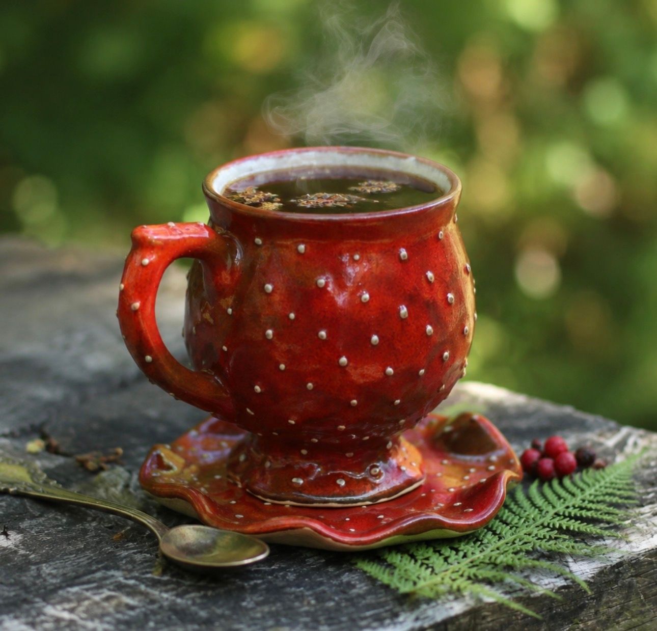 Agaricus mug, Tea Set