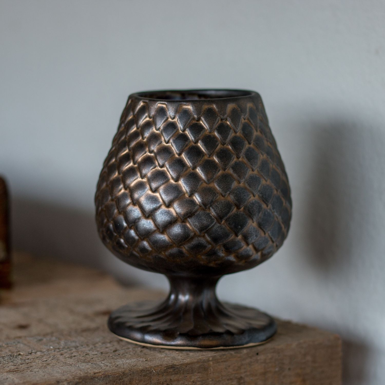 Golden Dragon, Ceramic Mug, Dragon scale mug, Handmade pottery
