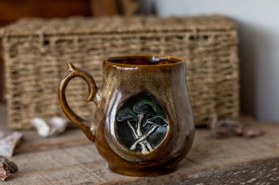 A mug with toadstools. Or honey mushrooms. Who knows.