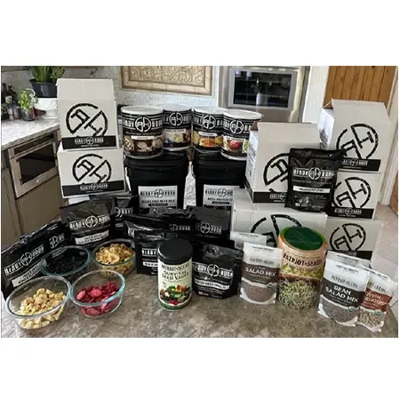 Vital Food Storage Kit: 3-Month Supply for 2 Adults.  Call to Order