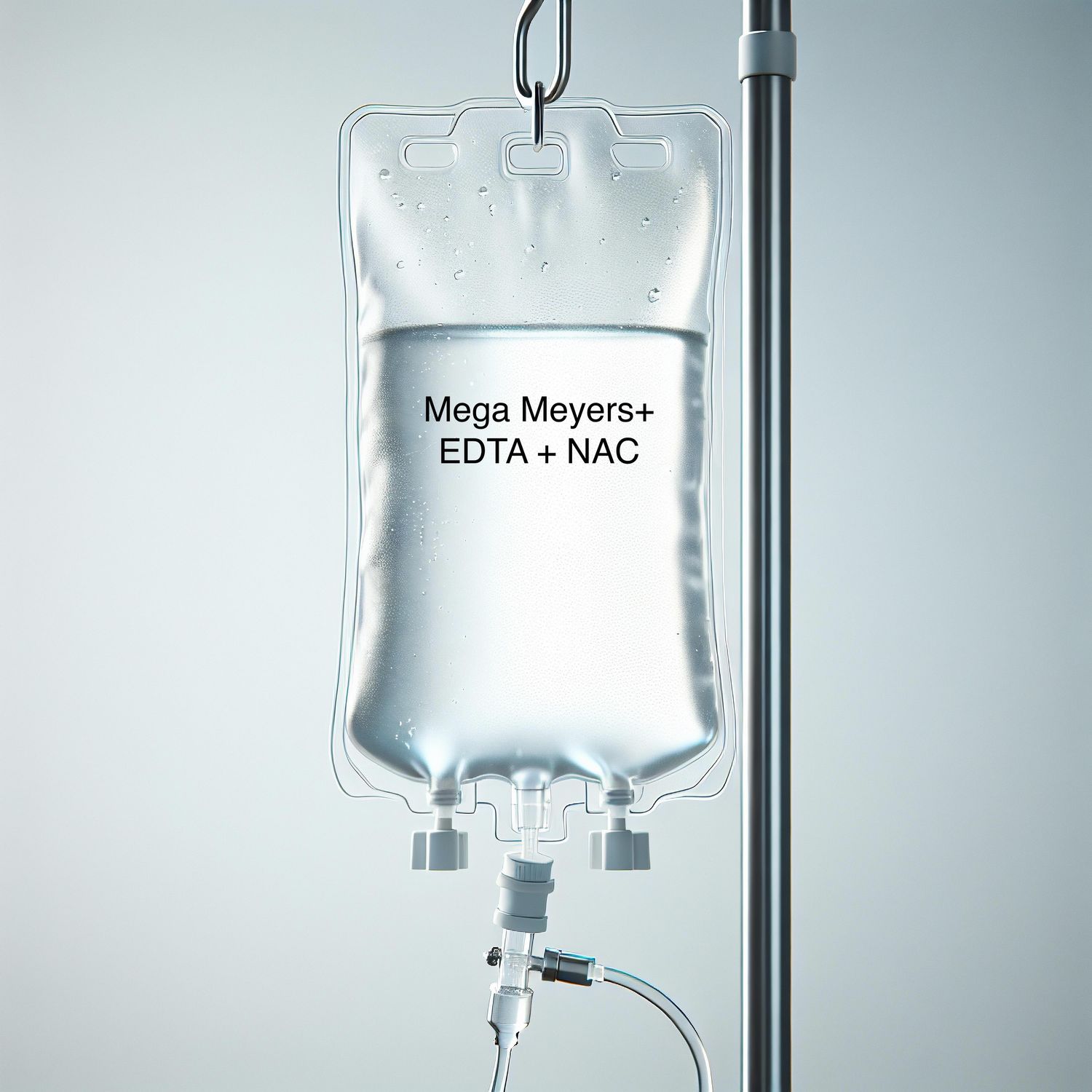 IV - Chelation: Mega Meyers+ EDTA+ NAC+ Immune + Adrenal Boost