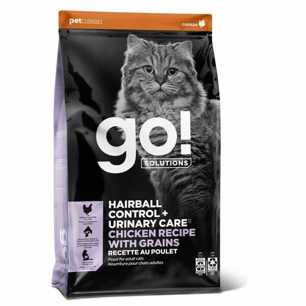 GO! Hairball &amp; Urinary Chicken w/Grains [CAT] 12LB