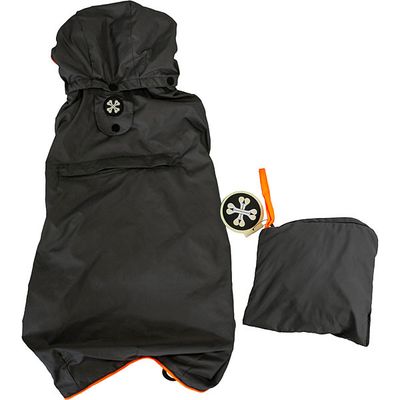 Travelite Packable Rain Jacket Dark Grey/Orange 16&quot;