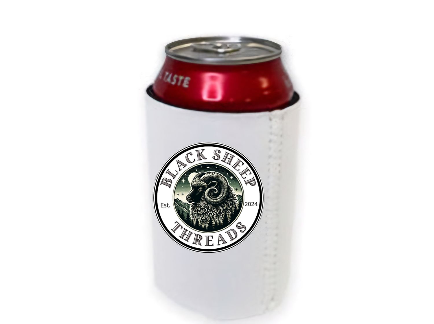 Black Sheep Threads Logo Koozie