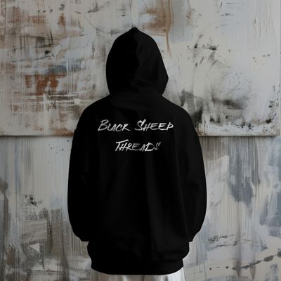 Black Sheep Threads Pullover Hoodie (100% Organic Cotton French Terry)