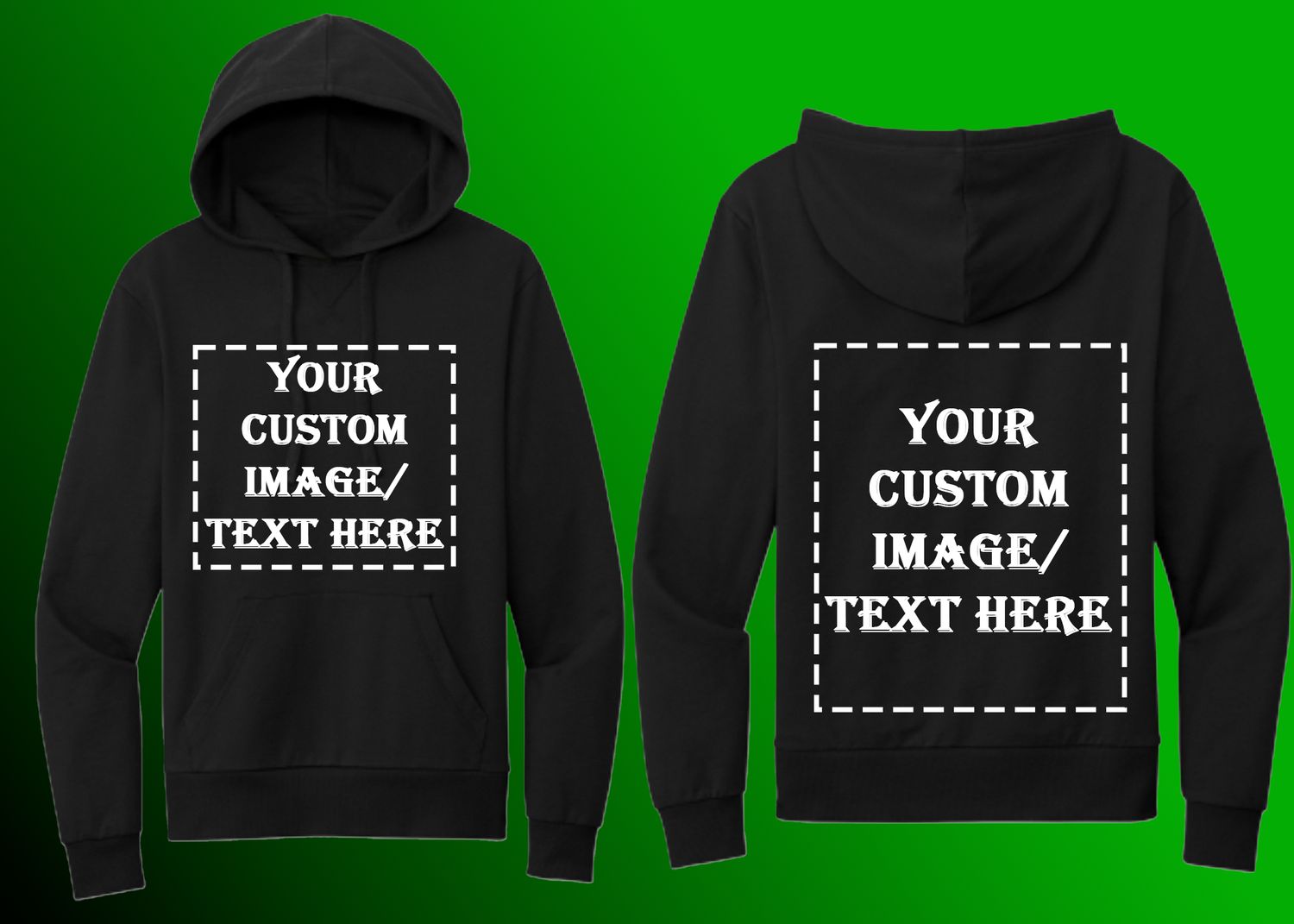 Custom Pullover Hoodies (100% Organic Cotton French Terry)