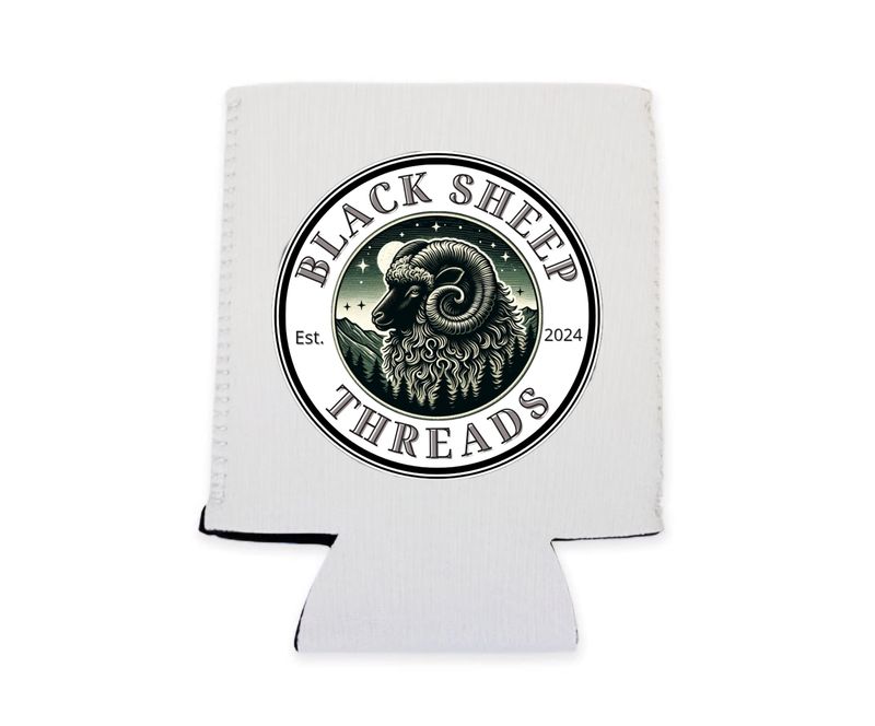 Black Sheep Threads Logo Koozie
