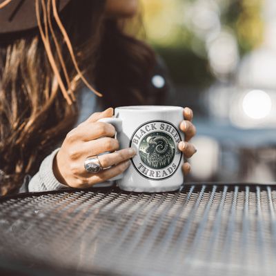 Black Sheep Threads Logo 15 oz Ceramic Mug