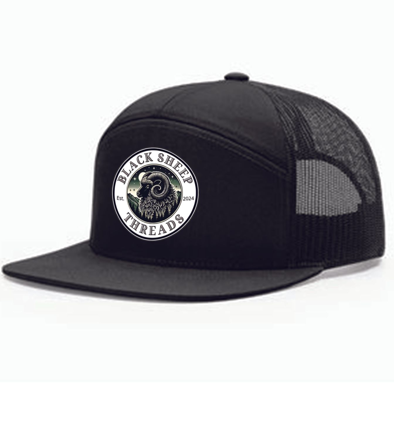 Black Sheep Threads Flat Bill Snapback Cap (One size fits most)