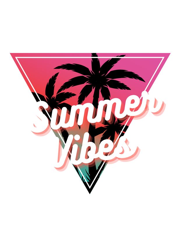 Summer Vibes T Shirt (100% Organic Cotton)