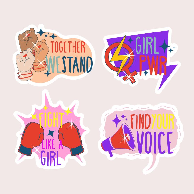 Girl Power Sticker Sheet