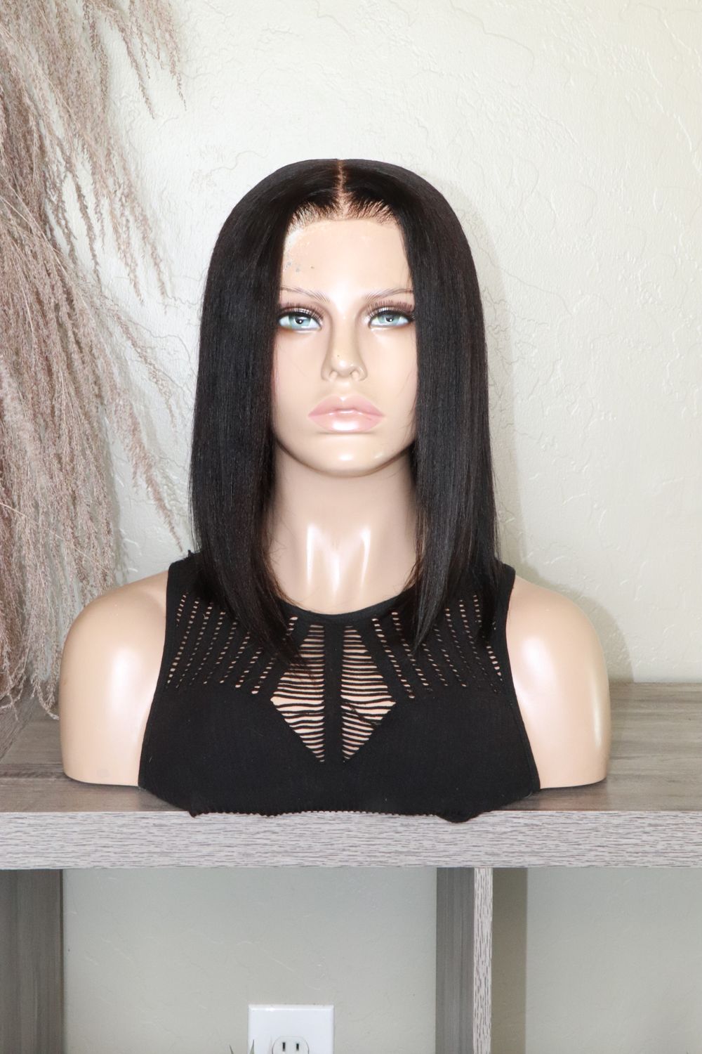 NADULA 12&quot; Kinky Straight Bob 7x5&quot; HD Lace Wig