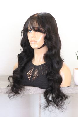 UNICE 24&quot; Loose Wavy Curtain Bang 7x5&quot; Pre-Everything Bye-Bye Knots Lace Wig