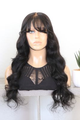 UNICE 24&quot; Loose Wavy Curtain Bang 7x5&quot; Pre-Everything Bye-Bye Knots Lace Wig