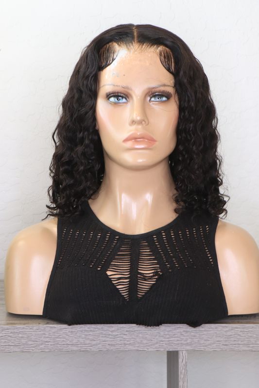 WOW AFRICAN 12&quot; Messy Wavy Bob 9x6&quot; HD Pre-Everything Lace Wig
