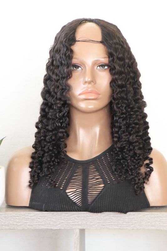 ISEE PRINCESS COLLECTION 20&quot; Kinky Curly V-Part Wig With Or Without Leave Out