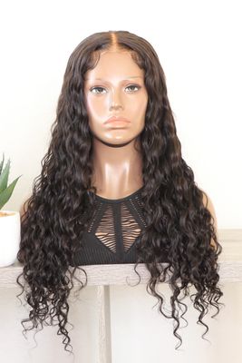 UNICE 24&quot; Water Wave 7x5&quot; Bye-Bye Knots Pre-Everything Lace Wig