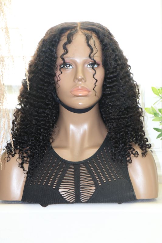 UNICE 18&quot; Kinky Curly 6x4.75&quot; Pre-Everything Lace Air Wig Ready To Wear
