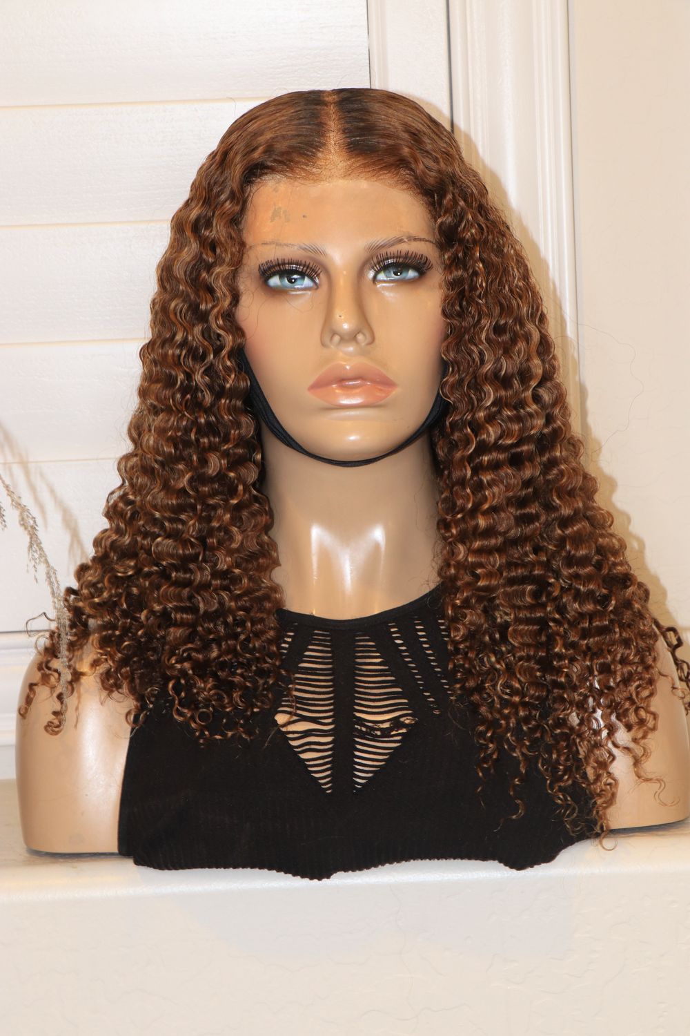 Curlyme 18" Balayage Highlighted 4/27 7x5" HD 180% Density Pre-Everything Lace Wig
