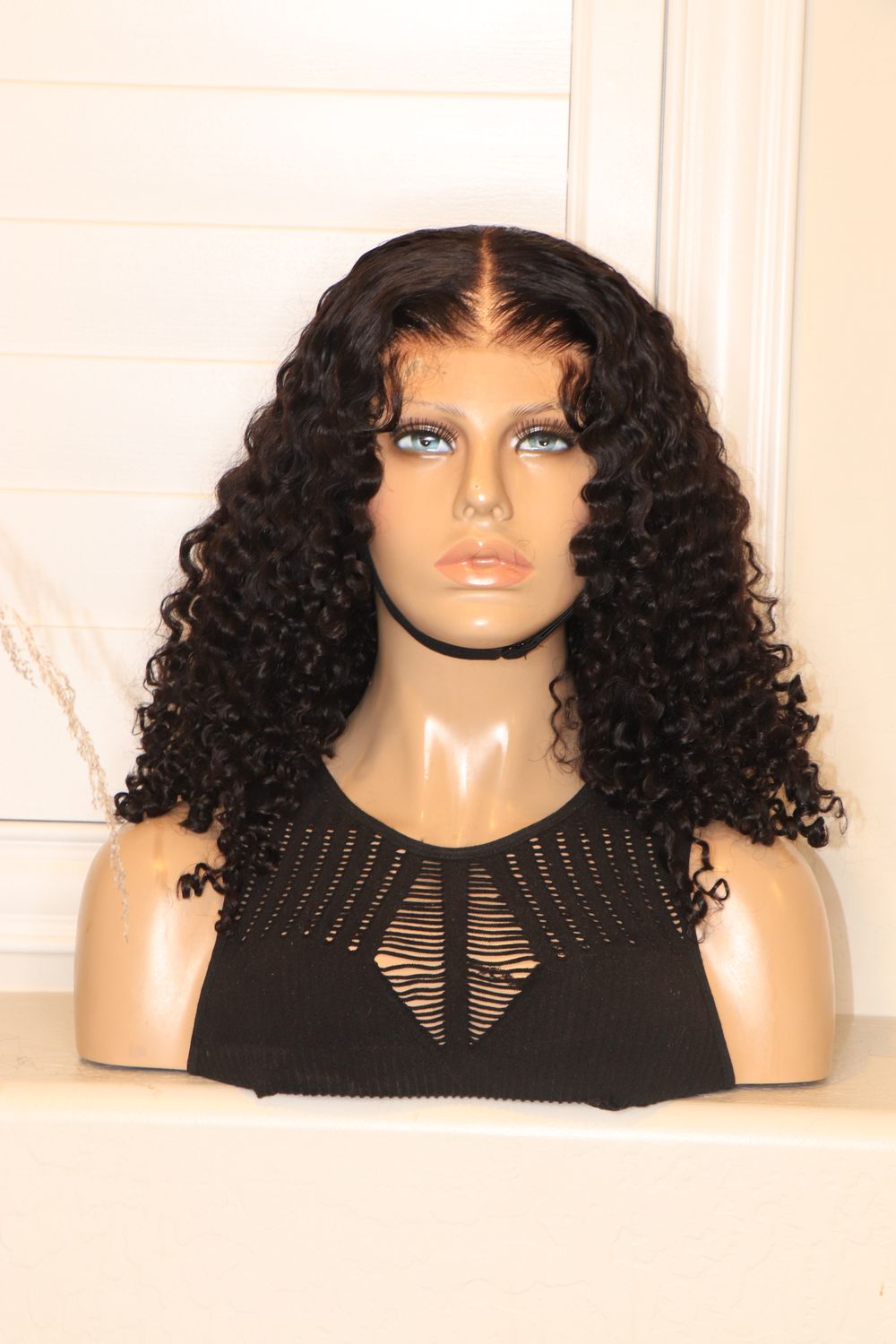 Hermosa Hair 18" Kinky Curly 8x5" Pre-Everything Layered 250% Density Pre-Cut Lace Wig