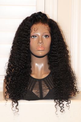 BEAUTY FOREVER 24" Jerry Curly 6X4.75 Wear &amp; Go Glueless Air Wig