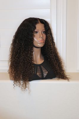 UNICE Kinky Curly 24" Ombre 7x5" Pre-Everything Bye-Bye Knots Lace Wig