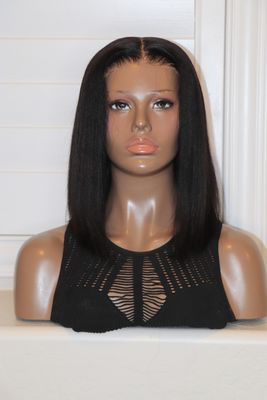NADULA 12" Yaki Straight 7x5" HD Lace Bye-Bye Knots Bob