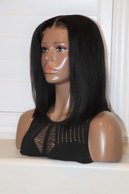 NADULA 12" Yaki Straight 7x5" HD Lace Bye-Bye Knots Bob