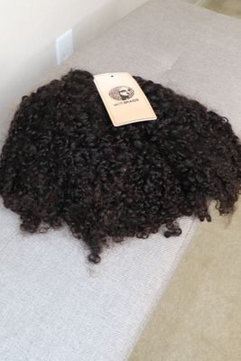 1 Bundle *NEW* HOT BRAIDS Reusable Feathered Crochet Hair on String 100% Human Hair 20" 245 Grams 3c/4a Exotic Kinky Coily