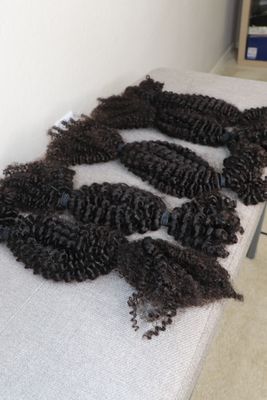 5 Bundles *NEW* HOT BRAIDS Bulk Kinky Coily 3c/4a 100% Human Hair 22" 250 Grams For Braids, Twists, Locs and Crochet