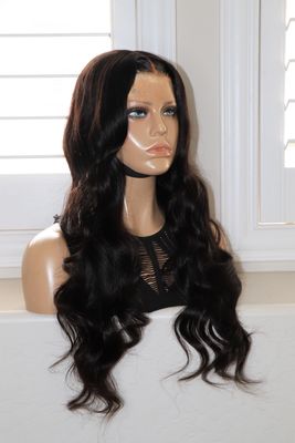 LUVME 24" Loose Body Wave 7x6" HD 3D Dome Glueless Precise Fit Lace Wig