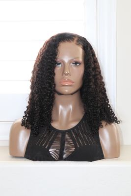 UNICE 20" Afro Kinky Curly Finger Coil 7x5 Bye-Bye Knots Glueless Wear &amp; Go Lace Wig