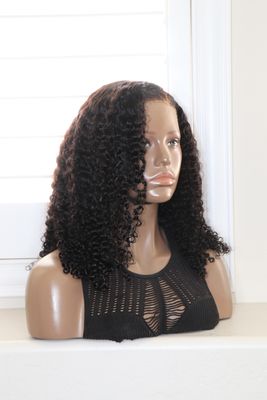 UNICE 20" Afro Kinky Curly Finger Coil 7x5 Bye-Bye Knots Glueless Wear &amp; Go Lace Wig